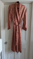 VINTAGE PAST TIMES PAISLEY PRINT SILK ROBE / DRESSING GOWN 