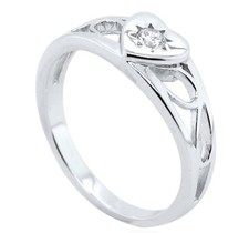 STERLING SILVER BABY RING CZ