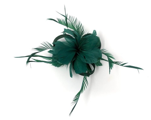 Emerald green feather - green,