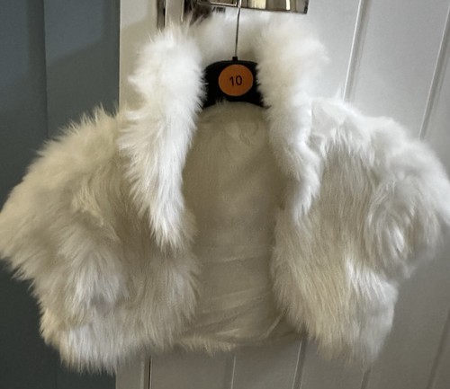 Cream faux fur bolero shrug - faux,
