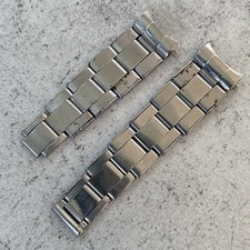 Vintage Rolex Oyster Stretch Riveted Steel Bracelet - No Clasp