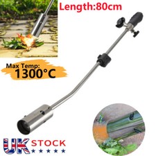 Butane Weed Gas Burner Wand Blowtorch Garden Torch Weeds Killer Adjustable Flame