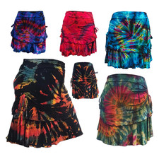 Tie Dye hippie Mini Skirt