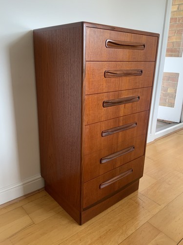 Plan teak drawer - 6, tallboy
