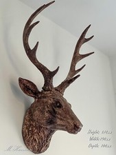 Brown Wall Mounted Stag Head