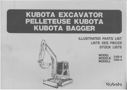 Kubota excavator u48 u55 4 - u48-4, u55-4