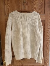 Vintage Aran Wool Jumper Hand