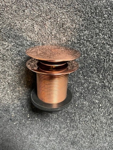 Unslotted clicker bath waste - clicker,