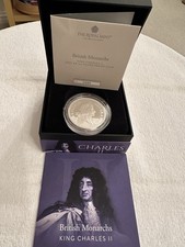 British Monarchs King Charles I 2023 Uk 1oz Silver Proof Coin From Royal Mint