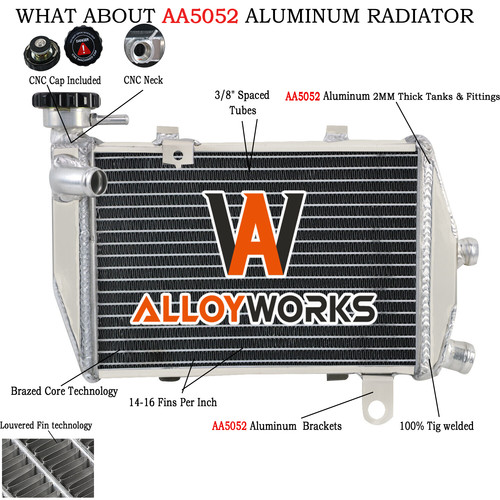 Rows right side radiator - right,