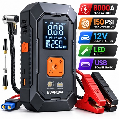 8000a car jump starter with - jump,