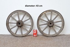 2x Vintage old wooden cart