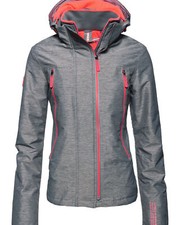 Superdry Pop Zip Velocity Sd-Windcheater Women`s Jacket Grey/Coral