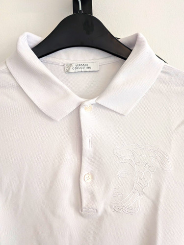 Versace collection white polo - white,
