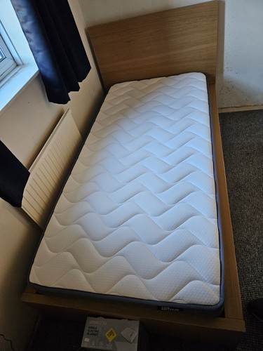 Single bed frame and mattress - single,