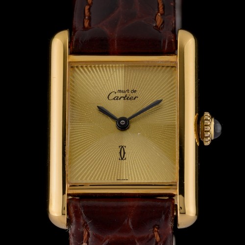 Cartier tank must rare - cartier, gold