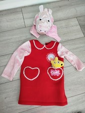 Peppa Pig Costume Age 1-2 with Headcover And Teddy