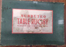 Vintage 1950's Subbuteo Table Rugby, Green Box, Incomplete