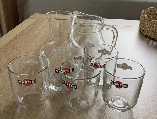Martini style bar set glass - , 6
