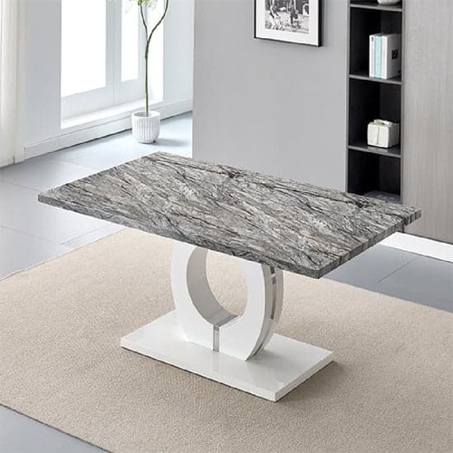 Halo high gloss dining table - gloss,