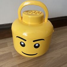 Lego Large Yellow Storage Head Sort And Store With Carry Handle 1603