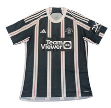 Manchester United 2023/24 Adidas Away Green Original Fan Football Shirt Large