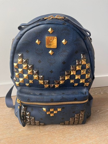 Mcm 40cm backpack used - backpack,, but