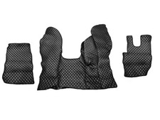 #Black Eco Leather Floor