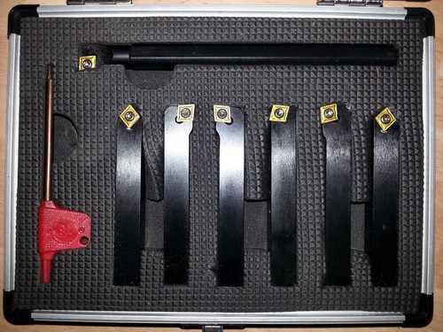 7pc indexable carbide lathe - 7pc,