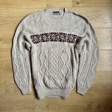 Xpose Vintage Wool Aran Jumper