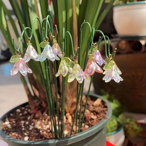 10pcs lily garden - lily, stakes