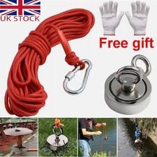 Magnet Fishing Kit Strong Fishing Magnet 1100LB 500 KG Pulling Force Round River
