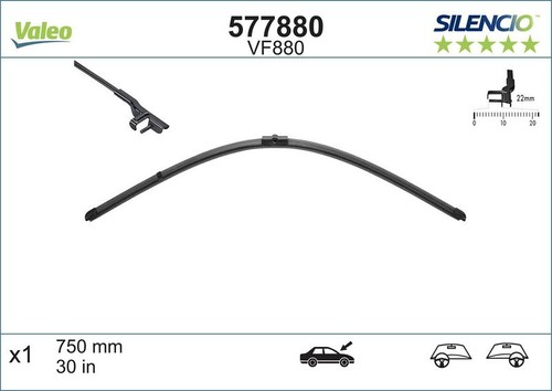 Valeo centre wiper - centre, blades
