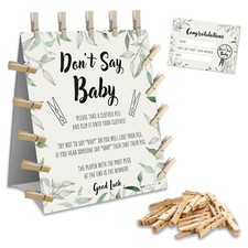 Baby shower game dont say - |,