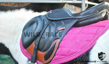 Jumping close contact leather saddle