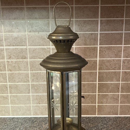 Antique brass metal glass - brass,