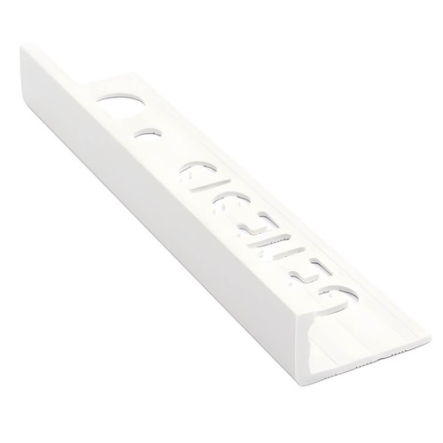 White 10mm pvc - white, straight
