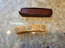 vintage poker dice set