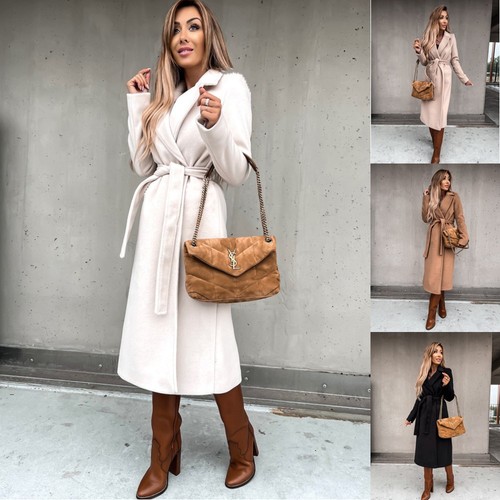 Women wool blend trench coat - women's,