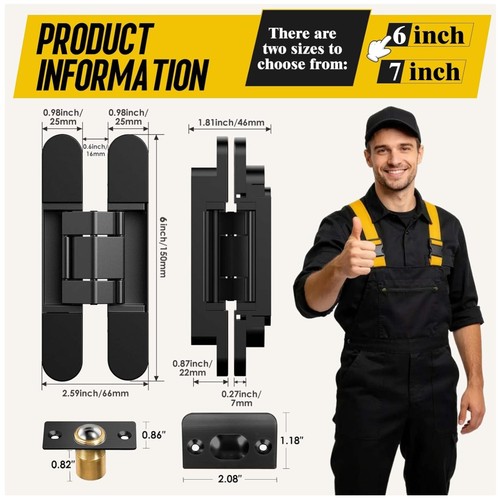 Hidden door hinge kit - hidden,