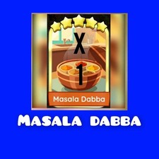 1 x Masala Dabba (⭐️⭐️⭐️⭐️⭐️) Set - 17 Golden Blitz Sticker Mono_poly_ Go