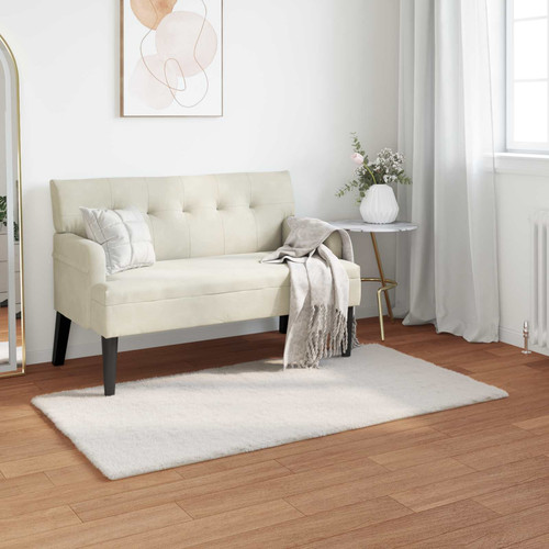 Rug cream faux rabbit fur - faux,