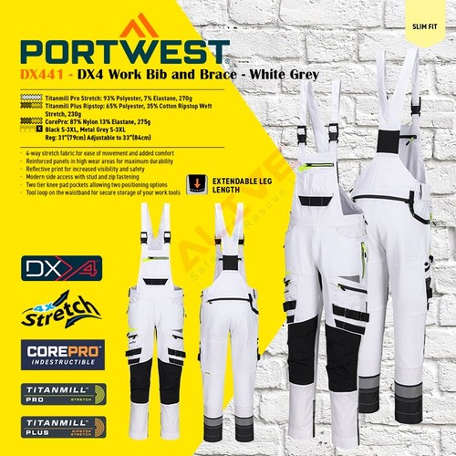 Portwest dx441 dx4 work bib - portwest,