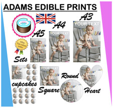 YOUR OWN EDIBLE PHOTO cake topper, personalised image, Quality ICING OR WAFER