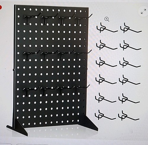 Pegboard display stand with - display, 12