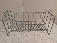 Metal Wire 20 CD Rack Stand Holder Organizer Organizer Desk Tabletop Silver Grey