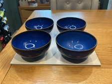 4 x DENBY IMPERIAL BLUE RICE