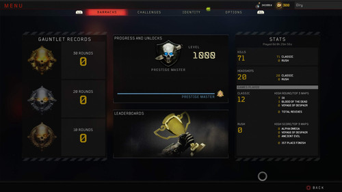 Bo4 zombies level 1000 - bo4, |