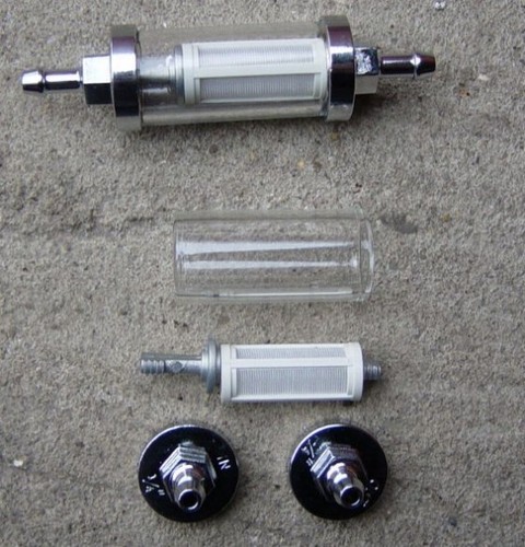 Reusable chrome fuel filter - reusable,