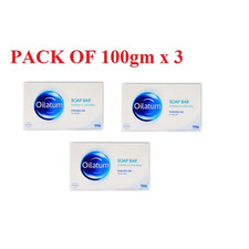 3X 100g OILATUM Daily Soap Bar For Dry Skin Cleansing To Moisturizes Protects